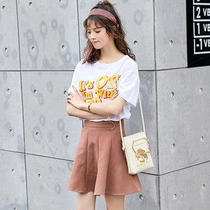 Cat Ear Shape Beach Bag Ladies' PU Leather Handbag