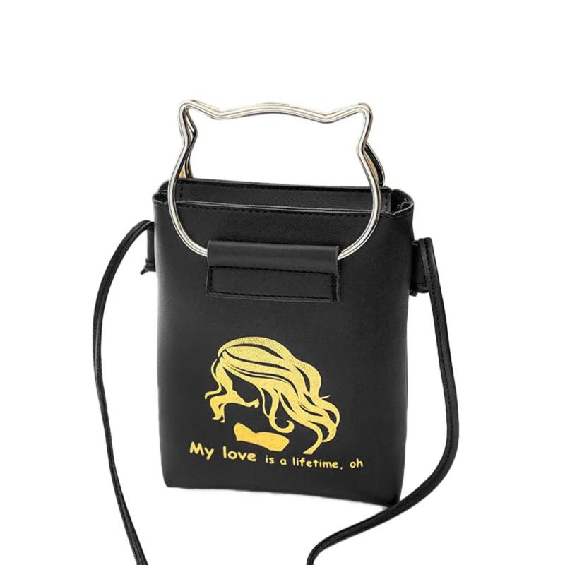 Cat Ear Shape Beach Bag Ladies' PU Leather Handbag