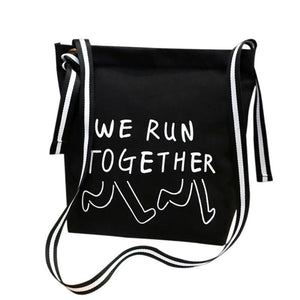 Canvas Women Shoulder Bag Crossbody Bags Letter Printed Handbag