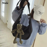 Canvas Large Capacity Shoulder Handbag for Women