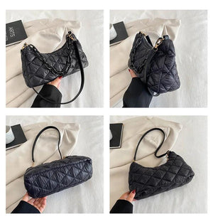 Thick Chain Oxford Cloth Shoulder Bag for Women