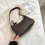 Retro PU Leather Shoulder Bag Casual Women Hobos Winter Handbags
