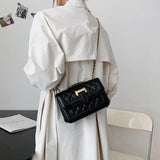 PU Leather Women Shoulder Bag Satchels Solid Female Shoulder Strap Crossbody Bag