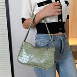 Casual PU Leather Sling Crossbody Bag Chain Shoulder Handbag