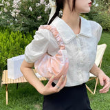 Tie Dye Printing Canvas Shoulder Underarm Bag for Women