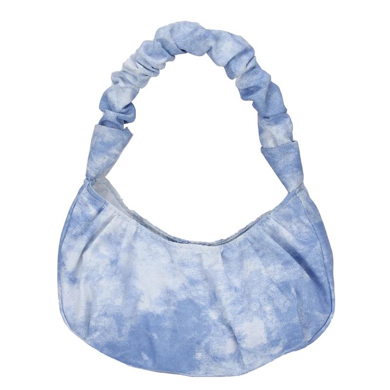 Tie Dye Printing Canvas Shoulder Underarm Bag for Women
