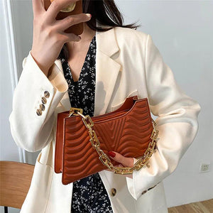 Texture Embossed Lacquer Shoulder Bag And Small Square Bags For Women