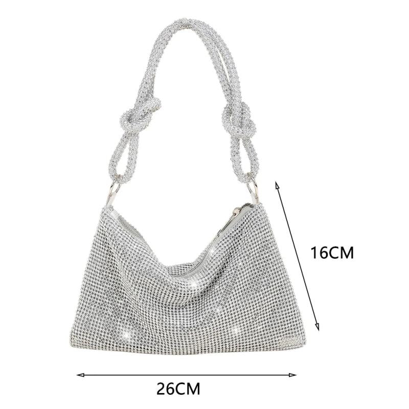 Shinny Evening Clutch Bag For Women Dinner Party Wedding Purses Handbag
