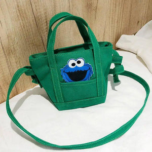 Rainbow Canvas Handbag Tote Messenger Female Bag