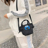 Rainbow Canvas Handbag Tote Messenger Female Bag