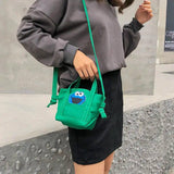 Rainbow Canvas Handbag Tote Messenger Female Bag