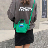 Rainbow Canvas Handbag Tote Messenger Female Bag