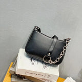 Shoulder Bag Female PU Leather Armpit Handbag Underarm Bag Lady Tote