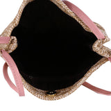 Women Straw Shopping Bags Crossbody Tote Bags Knitted Straw Satchel