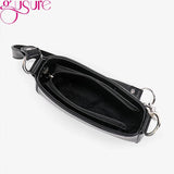 Vintage Solid Small PU Leather Shoulder Bags For Women