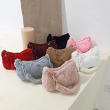 Vintage Plush Women's Bag Autumn Winter Underarm Shoulder Bag