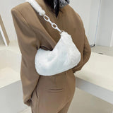 Vintage Plush Women's Bag Autumn Winter Underarm Shoulder Bag