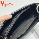 Women Shoulder Bag Underarm Handbag Solid Color Totes Bag