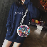 Crossbody Bag PU Leather Handbag Zipper Cartoon Women Bag Sac A Main