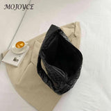 Quilted Large Capacity Messenger Bag for Girls Shopping