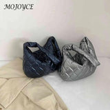 Quilted Large Capacity Messenger Bag for Girls Shopping