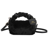 Women's Plush Handbags PU Strap Cloud Bags Handbag Winter Ladies Messenger Bag