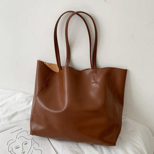Large Capacity Women's Tote Bag Casual One-shoulder Handbag Shopping Bag