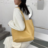 Large Capacity Women's Tote Bag Casual One-shoulder Handbag Shopping Bag