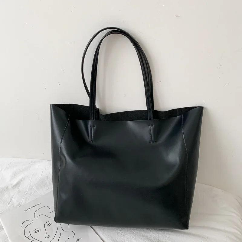 Large Capacity Women's Tote Bag Casual One-shoulder Handbag Shopping Bag