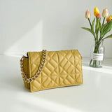 Retro Rhombus Handbag Embroidery Chain Summer Bag