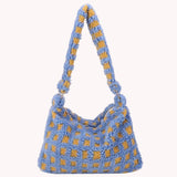 Retro Plush Shoulder Handbag for Women