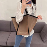 Transparent Hollow Shoulder Bag Mesh Totes Summer Beach Handbag