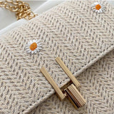 Summer Straw Bag Shoulder Bag Chain Bag Crossbody Bag Messenger Bag