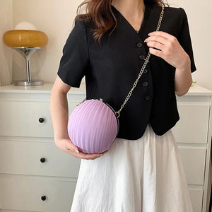 Candy Chain Shoulder Bag PU Leather Small Purse Crossbody Bag