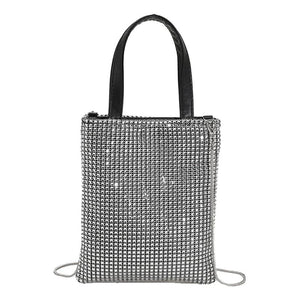 Rhinestone Shoulder Bag Clutch Purse Chain Portable Messenger Bags
