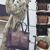 Women's PU Leather Shoulder Bag Messenger Crossbody Bag