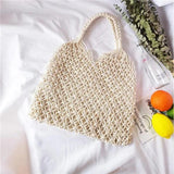 Hollow Beach Bag Women Totes Straw Knitting Shoulder Bags