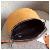 Small Messenger Bag Women's Crossbody Tote Semicircle Saddle Handbag