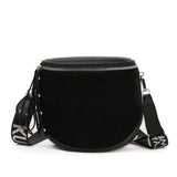 Small Messenger Bag Women's Crossbody Tote Semicircle Saddle Handbag