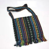 Hmong Vintage Ethnic Shoulder Bag Embroidery Tassel Tote Messenger Bags