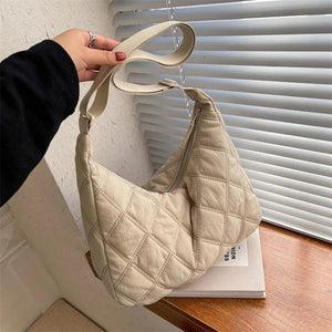 Winter Soft Cotton Handbag Female Large Capacity Shoulder Bag