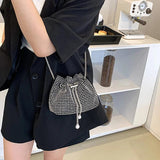 Rhinestones Crossbody Bag Clutch Purse Small Handbag