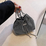 Rhinestones Crossbody Bag Clutch Purse Small Handbag