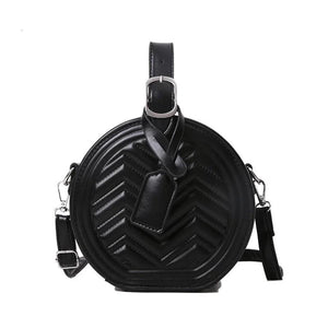 Women Handbag Round Crossbody Shoulder Bags Classic Leather Clutch
