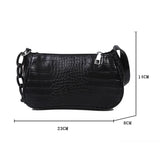 Women's Shoulder Bag PU Leather Milk Tea Underarm Bag Sling Handbag