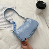 Women's Shoulder Bag PU Leather Milk Tea Underarm Bag Sling Handbag