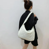 Women Quilted Bag Handbag Purses Space Pad Cotton Crossbody Bag Female