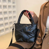 Winter Women's Handbags Padded Shoulder Bags Soft Tote Bags For Women
