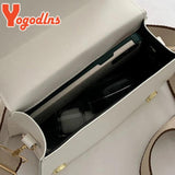 Women's PU Leather Flap Crossbody Bag Small Square Bag Purse