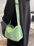 Canvas Women's Crossbody Bag Casual Solid Shoulder Tote High Capacity Handbags